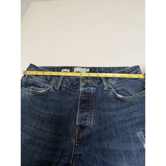 Mens Blue Wash Topman Skinny Stretch Jeans Measurements At 30 X 31 - Picture 6 of 10